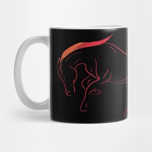 Colorful Bucking Horse Mug